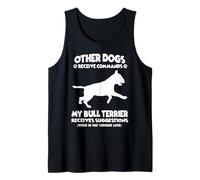 Perro Divertido Entrenamiento dueño del Perro Bull Terrier Camiseta sin Mangas