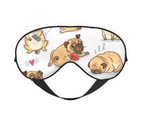 Perro divertido impreso, Cubreojos completos Antifaz bloqueador de luz Antifaz para dormir Antifaz suave con los ojos vendados Noche