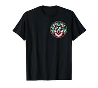 Perro en el círculo ártico! Mushing Alaska e Islandia Camiseta gráfica económica, Hombre, Negro, L