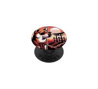 Perro en el Gran Santuario de Inari, Fushimi Japón Kioto PopSockets PopGrip Adhesivo