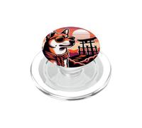 Perro en el Gran Santuario de Inari, Fushimi Japón Kioto PopSockets PopGrip para MagSafe