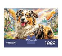 Perro en el Pueblo descansando En la Ciudad de los Elfos Puzzle 1000 Piezas Premium Exclusivo Pasatiempo Creativo Alivio del Estrés para Adultos Y Niños A Partir De 14 Años 38x26cm/1000pcs