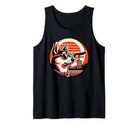 Perro en Fushimi Inari Taisha en Japón, Kioto Camiseta sin Mangas