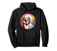 Perro En La Costa De Amalfi Y El Mar Mediterráneo Sudadera con Capucha