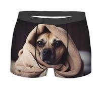 Perro en una Manta Bóxers Cintura Elástica Calzoncillos Bóxer Premium Trunks Ropa Interior para Hombre L