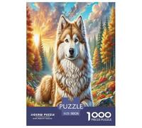 Perro Eskimo Americano Puzzles Imposible,desafío para Adultos Juego Educativo 1000 Piezas Obra De Arte De Juego De para Adultos Y Niños A Partir De 12 Años 38x26cm/1000pcs