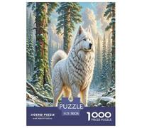 Perro Eskimo Americano Rompecabezas Imposible,desafío for Adults Entretenimiento Creativo 1000 Piezas Obra De Arte De Juego De para Adultos Y Niños A Partir De 12 Años 38x26cm/1000pcs
