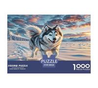 Perro Eskimo Americano Rompecabezas Imposible,desafío for Adults Entretenimiento Creativo 1000 Piezas Obra De Arte De Juego De para Adultos, Regalos A Partir De 14 Años 38x26cm/1000pcs