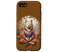 Perro espiritual medita en un bosque de autum 1 - Fan Fun Carcasa para iPhone SE (2020) / 7 / 8
