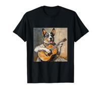 Perro Ganado Guitarra Perro Camiseta