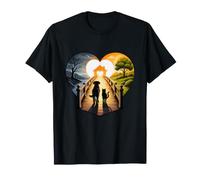Perro Gato Rainbow Bridge Homeward Heart Journey Camiseta