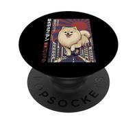 Perro Gigante de Pomerania Tokio Kaiju Pelea y descubre PopSockets PopGrip Adhesivo