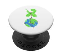 Perro Globo Verde SALVANDO EL Mundo PopSockets PopGrip Adhesivo