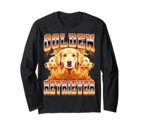 Perro Golden Retriever al Estilo Pirata de los 90 Manga Larga