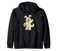 Perro Golden Retriever como Conejito de Pascua, Divertido y Lindo para niños y niñas Sudadera con Capucha
