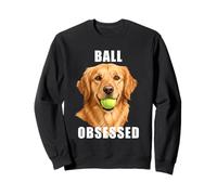 Perro Golden Retriever Jugando a lanzar la Pelota de Tenis Sudadera