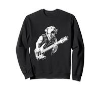 Perro Golden Retriever Labrador Diseño de Guitarra Punk Rock Metal Sudadera