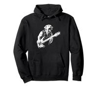 Perro Golden Retriever Labrador Diseño de Guitarra Punk Rock Metal Sudadera con Capucha