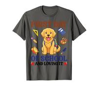 Perro Golden Retriever regresa al Primer día de Clases y le Encanta Camiseta