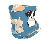Perro Gracioso, Lindo Cachorro Polainas De Cuello 26X30Cm Antideslizante Calentador De Cuello Respirable Bandana para Yoga Deportes Pesca