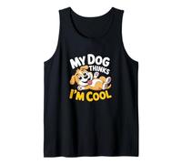 Perro Gracioso Piensa Que Soy Genial Camiseta sin Mangas