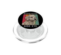Perro grandilocuente con Ojos Laterales, Retro, Vintage PopSockets PopGrip para MagSafe