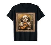 Perro Guitarra Shiba Inu Camiseta