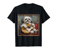 Perro Guitarra Shiba Inu Camiseta