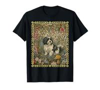 Perro Habanero William Morris Floral Cottagecore Art Camiseta