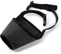 Perro hocico negro antimordedura antiabuso parada Barker transpirable ajustable para perros pequeños medianos grandes (1)