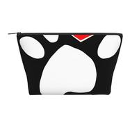 Perro Huella Pata Amor, Bolsa de artículos de tocador Bolsa de Maquillaje Bolsa de cosméticos Bolsa de artículos de tocador de Viaje portátil