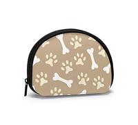 Perro Huellas de Pata Huesos Lindo Oso marrón Monedero Carteras Cambio Bolsa Colorido Llavero Cremallera pequeñas Bolsas de Maquillaje cosmético