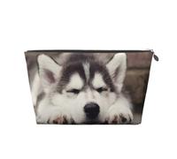 Perro Husky, Bolsa de artículos de tocador Bolsa de Maquillaje Bolsa de cosméticos Bolsa de artículos de tocador de Viaje portátil