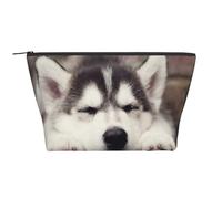 Perro Husky, Bolsa de artículos de tocador Bolsa de Maquillaje Bolsa de cosméticos Bolsa de artículos de tocador de Viaje portátil