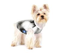 Perro Husky de Ojos Azules,Camiseta de algodón sin Mangas para Mascotas, Chaleco Transpirable, Suave y elástico para Cachorros,S