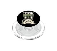 Perro Husky Gracioso Ataque Pánico Loading Diseño PopSockets PopGrip para MagSafe