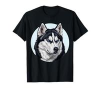 Perro Husky Siberiano Dueño Raza Mascota Retrato Cachorro Animal Camiseta