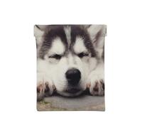 Perro Husky, Squeeze Top Wallet Bolsa de Almacenamiento para Mujer Monedero pequeño Bolsa de Cambio