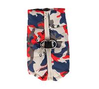 Perro Invierno Jcaket Ropa para Cachorros Cable De Extensión USB Suéter Chalecos Suministros para Mascotas Chaqueta Abrigada para Mascotas Chaqueta De Moda Chaqueta De Camuflaje (A 3XL)
