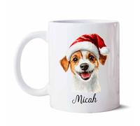 Perro Jack Russell Tazón De Café Graciosa Tazas Té Cerámica Tazón Regalos Novedosos Para Novios Amigos Familiares 330 Ml