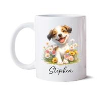 Perro Jack Russell Tazón Graciosa Tazas Té Novedad Tazón De Café Regalos Novedosos Para Amigos Oficina Colegas 330 Ml