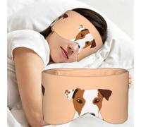 Perro Jack Russell Terrier, Antifaz para dormir, ideal para el hogar, viajes y trabajo por turnos. Cubre completamente los ojos y bloquea la luz.
