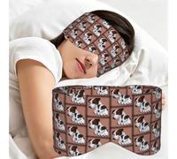 Perro Jack Russell Terrier, Antifaz para dormir, ideal para el hogar, viajes y trabajo por turnos. Cubre completamente los ojos y bloquea la luz.