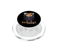 Perro japonés Samurai Guerrero Ukiyo Shiba Inu Sensei Samurai PopSockets PopGrip para MagSafe