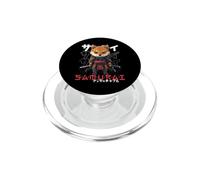 Perro japonés Samurai Guerrero Ukiyo Shiba Inu Sensei Samurai PopSockets PopGrip para MagSafe