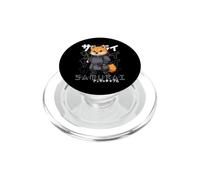 Perro japonés Samurai Guerrero Ukiyo Shiba Inu Sensei Samurai PopSockets PopGrip para MagSafe