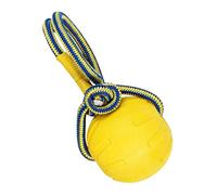 Perro Jolly Ball - masticable de 6 Pulgadas, Juguete de Entrenamiento Indestructible, Nudos interactivos para Cachorros, Entretenimiento Duradero para la dentición de Mascotas Durante el