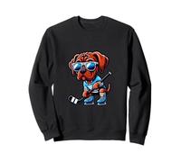 Perro Jugador De Icehockey Cool Divertido Sudadera