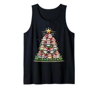 Perro Kawaii Árbol De Navidad Animales De Dibujos Anim Camiseta sin Mangas