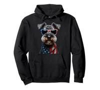 Perro Kerry Blue Terrier 4 de julio Día de la Independencia Americana Sudadera con Capucha